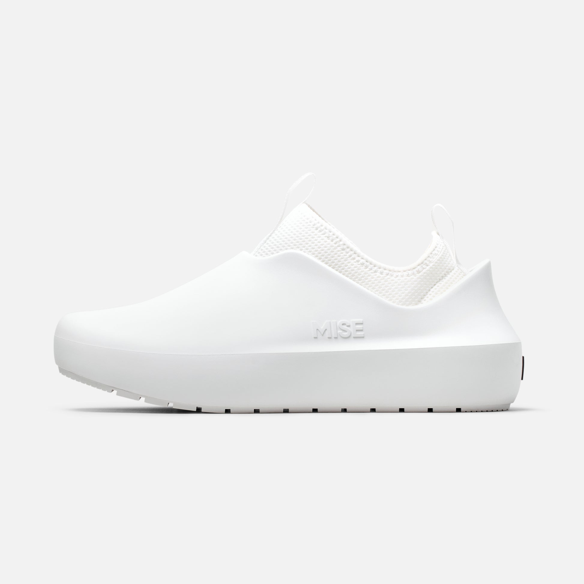 MISE All Day white kitchen shoe lateral view